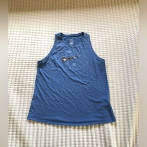 Nike Blue Tank Top cotton soft men’s medium workout shirt